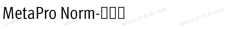 MetaPro Norm字体转换